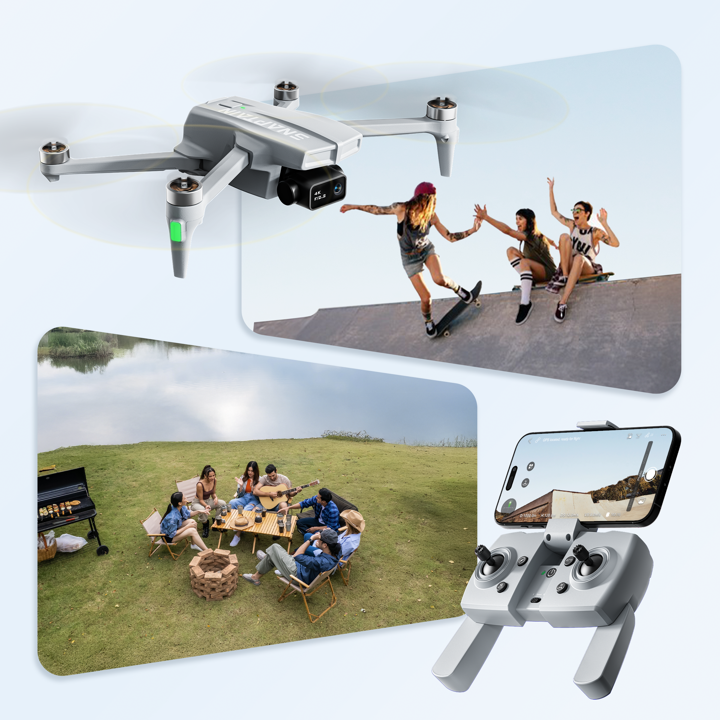 SNAPTAINドローン GPS搭載 SNAPTAIN P10 GPS Beginner Drone with 4K Camera - Snaptain