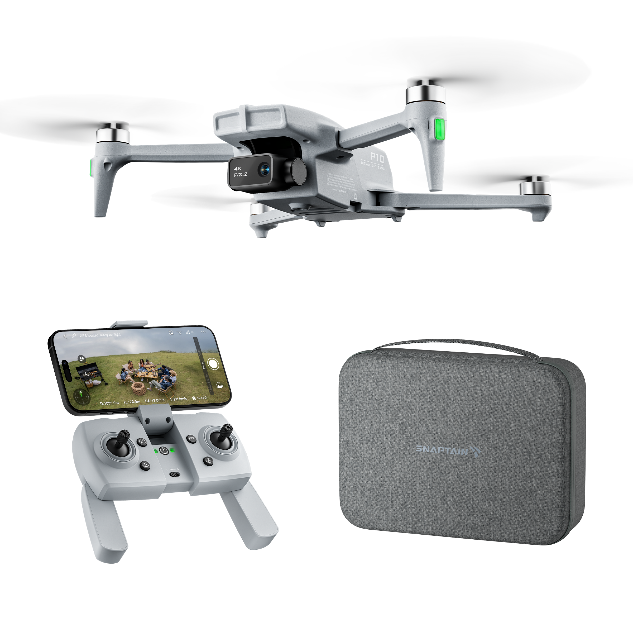 SNAPTAIN P10 GPS Beginner Drone with 4K Camera