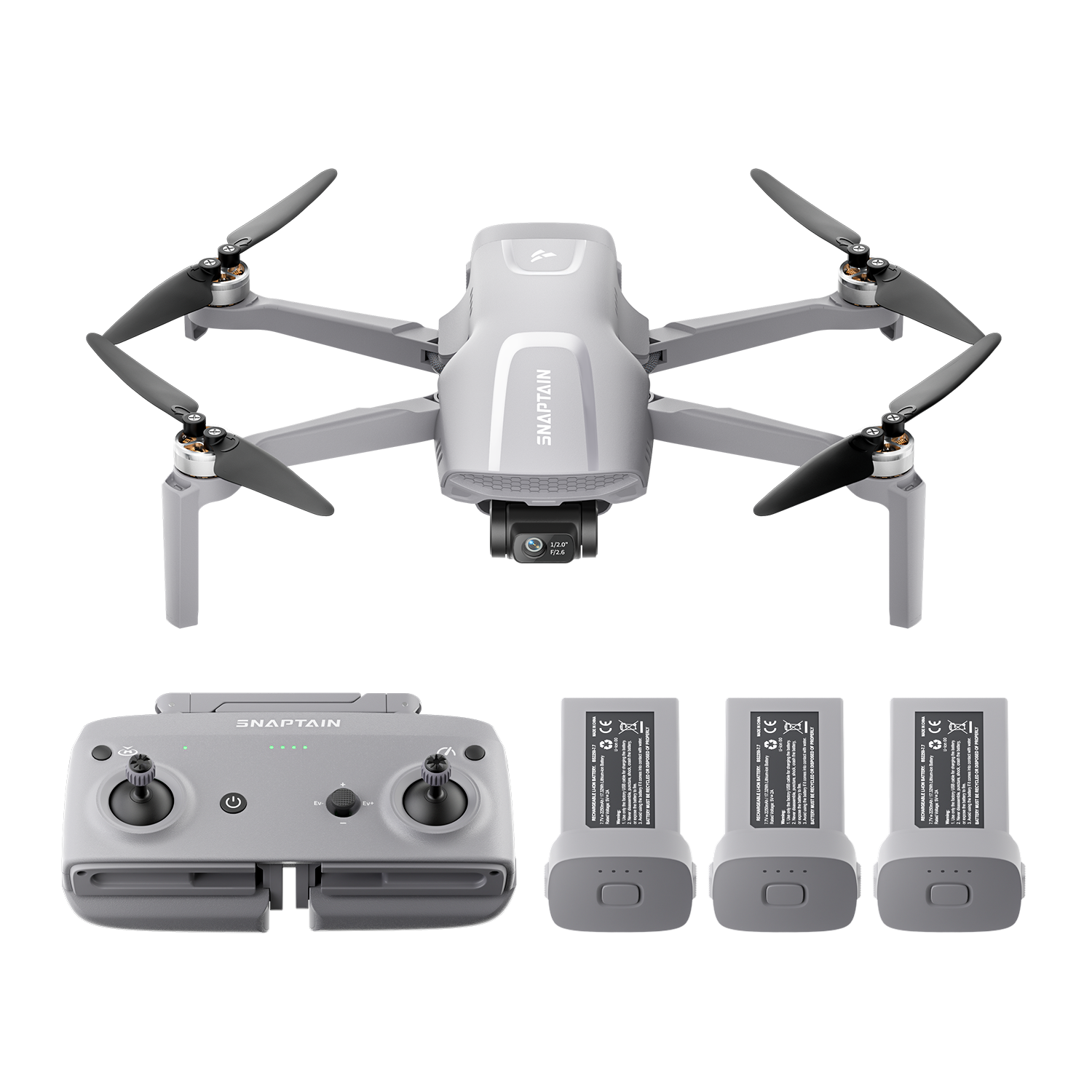 SNAPTAIN P40 LITE 3-Axis Gimbal 4K Camera Drone Bundle