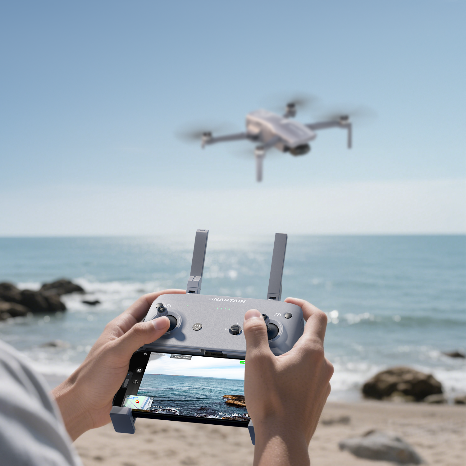 SNAPTAIN P40 LITE 3-Axis Gimbal 4K Camera Drone Bundle