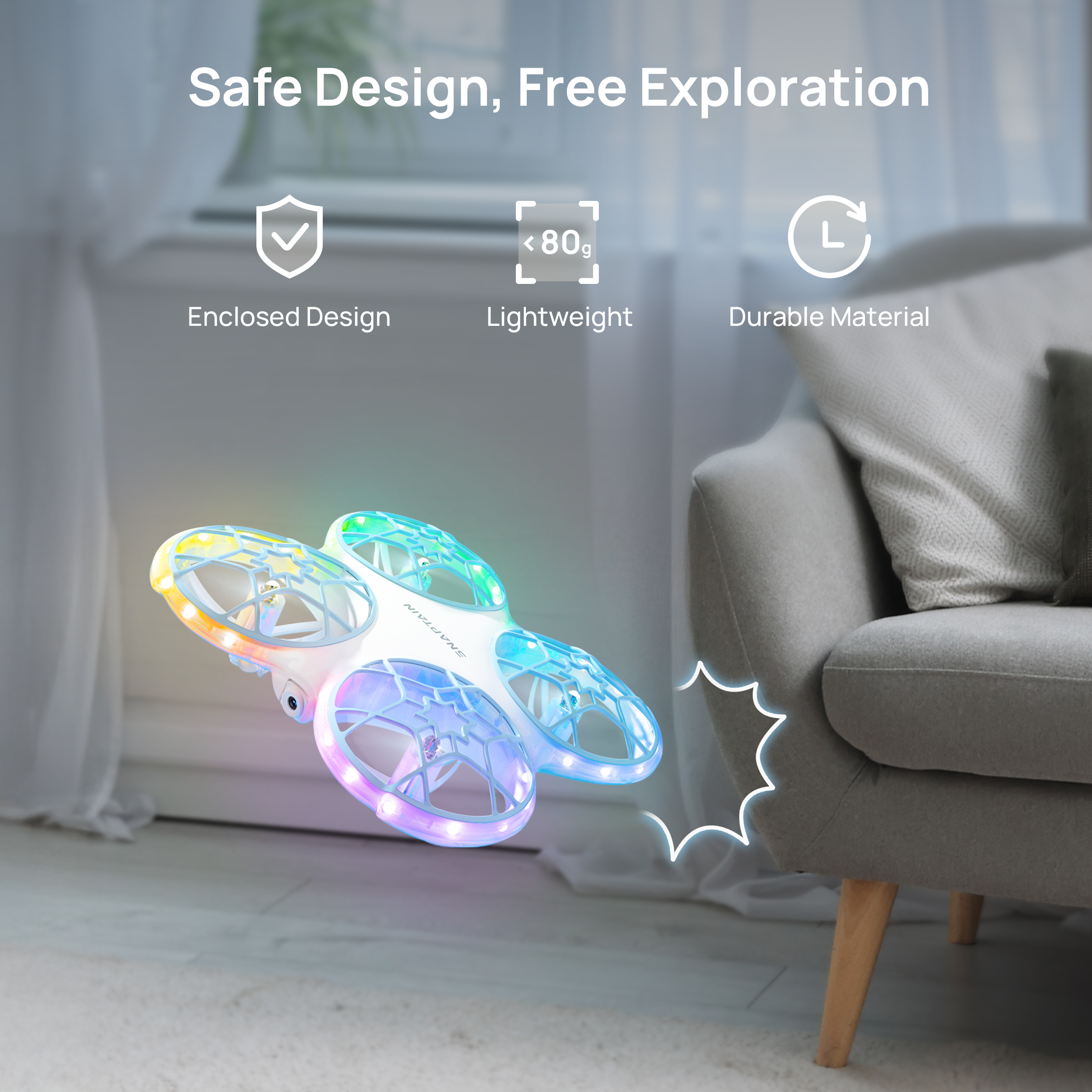 Snaptain K30 Mini In-Door Drone with Camera for Kids