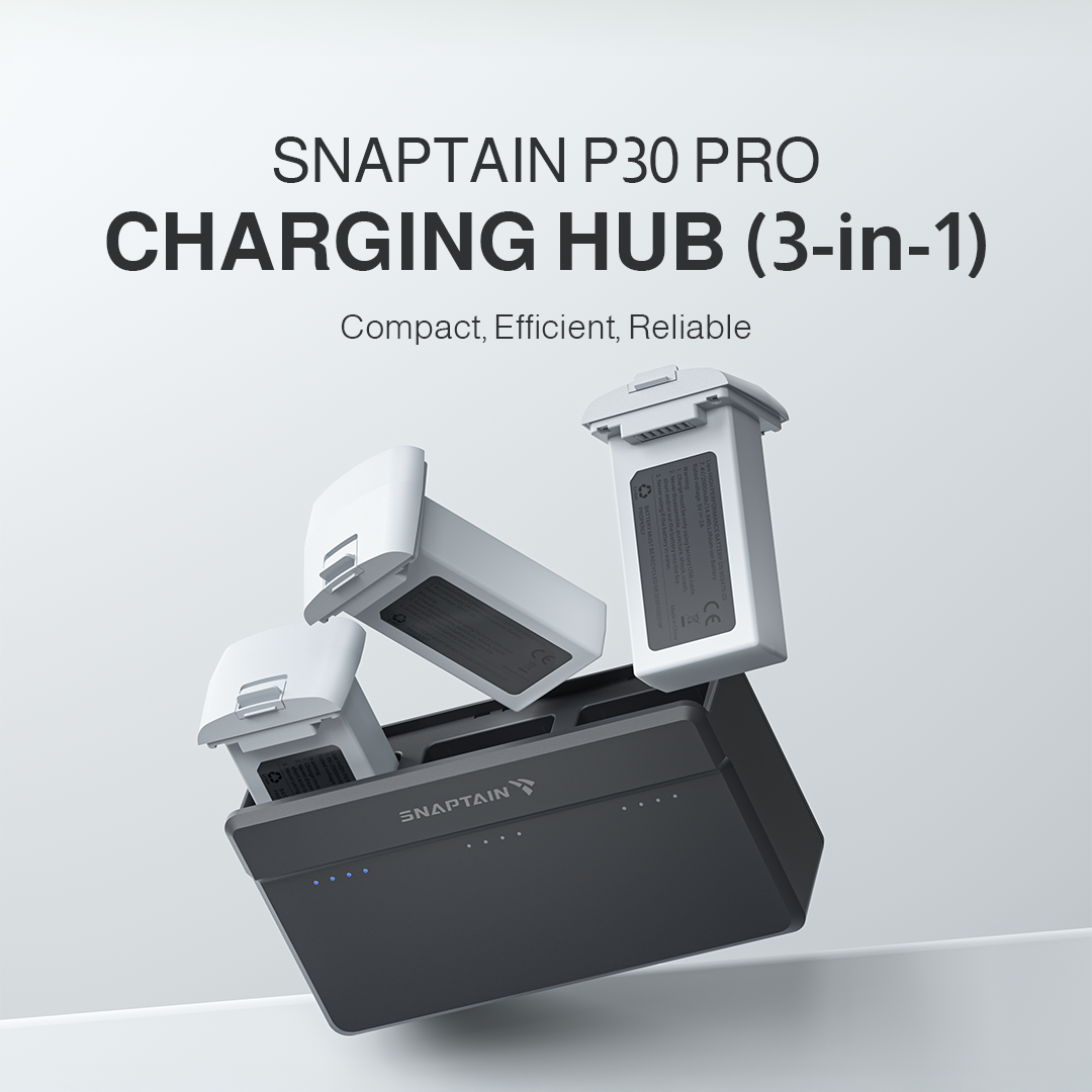 SNAPTAIN P30 PRO Official Battery Charging Hub (3-IN-1)