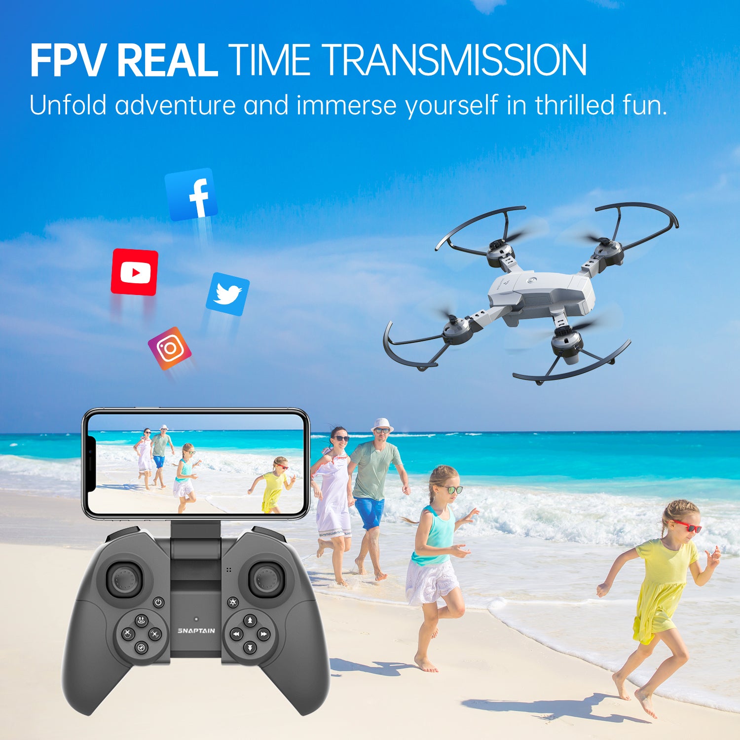 SNAPTAIN A10 Mini Drone with 1080P HD Camera - Snaptain