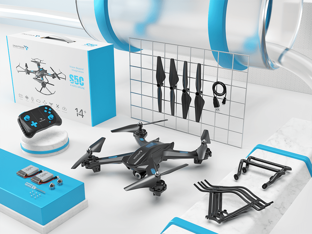 SNAPTAIN S5C 720P HD Camera Wi Fi FPV Beginner Drone Snaptain